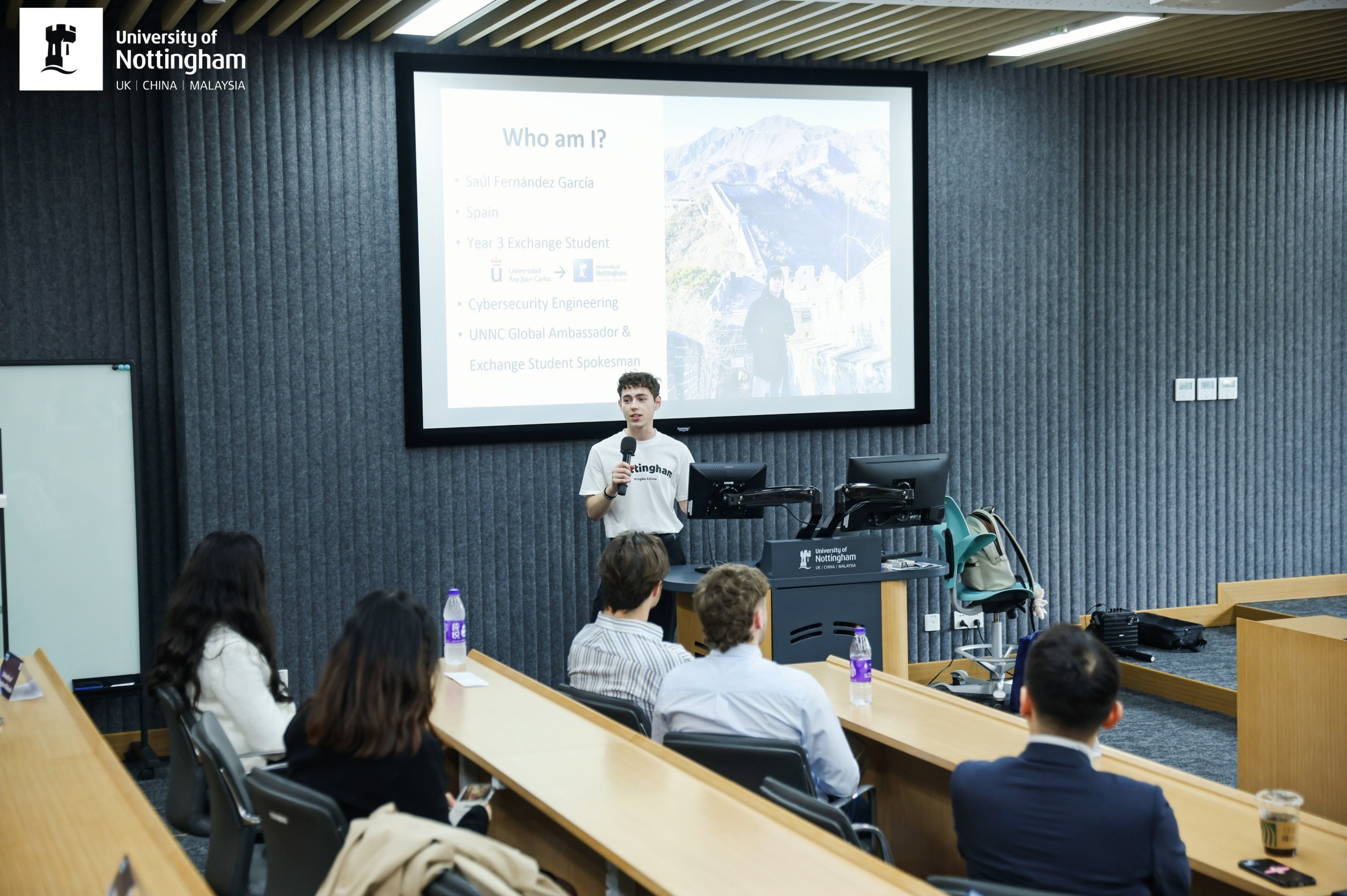 Giving a speech about my experience at the UNNC to partner institutions (click for full size! You can see the UNNC official watermark! :D)